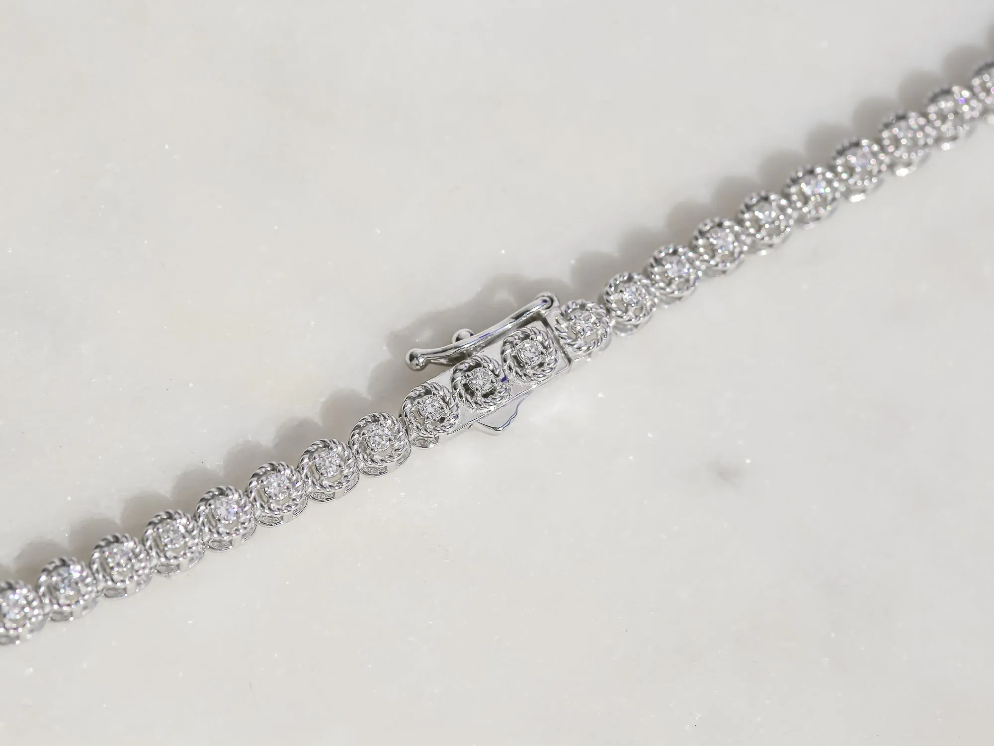 Minerva Tennis Strand Necklace