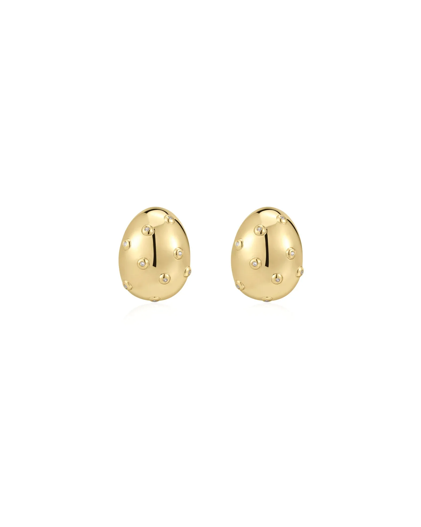 Mini Pavé Molten Studs