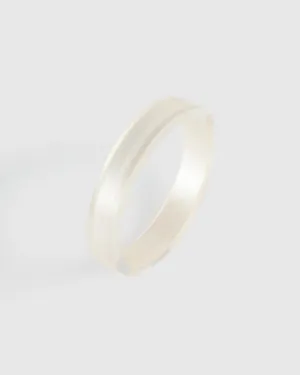 Minimalist Bangle Bracelet, Frost