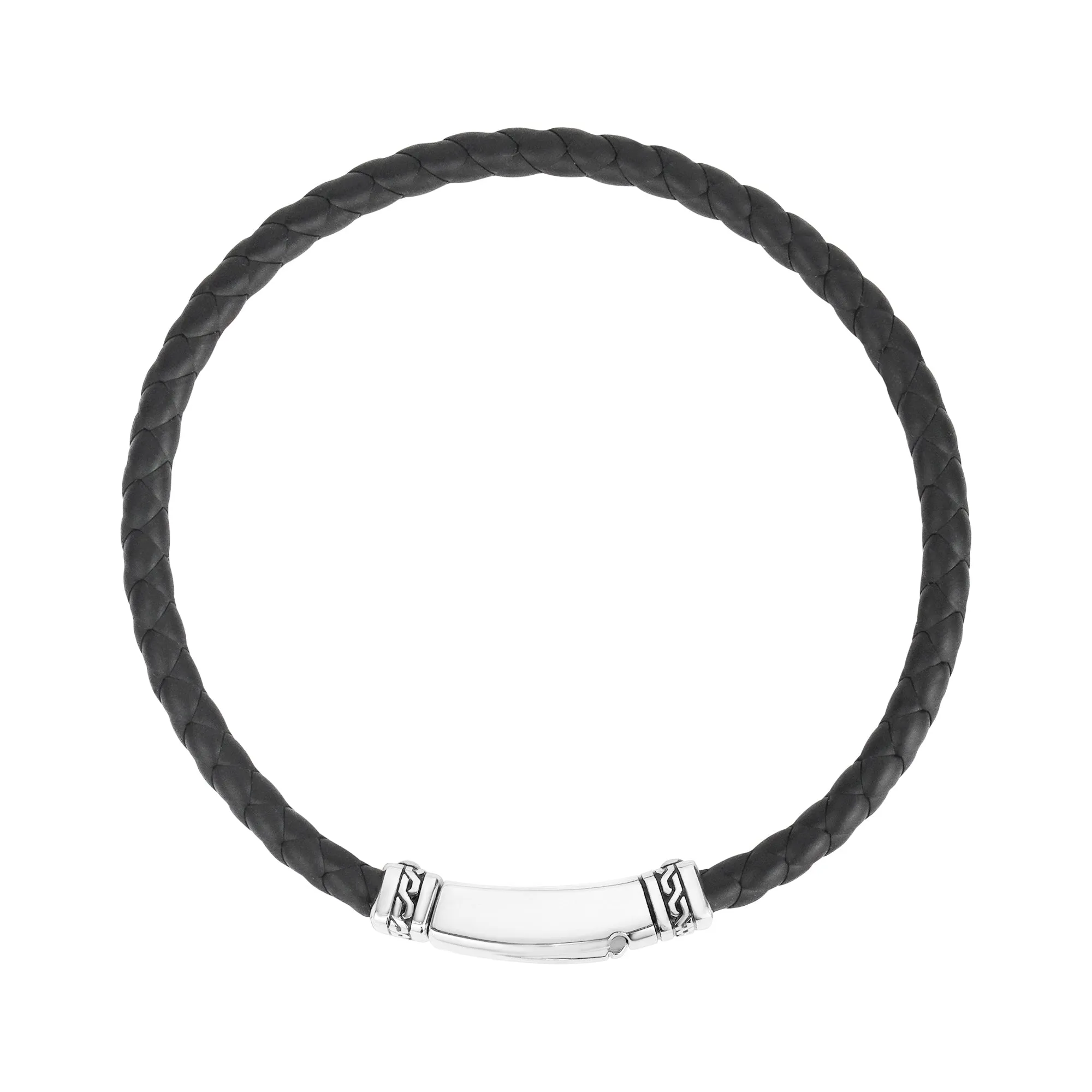 Minimalist Black Rubber Bracelet