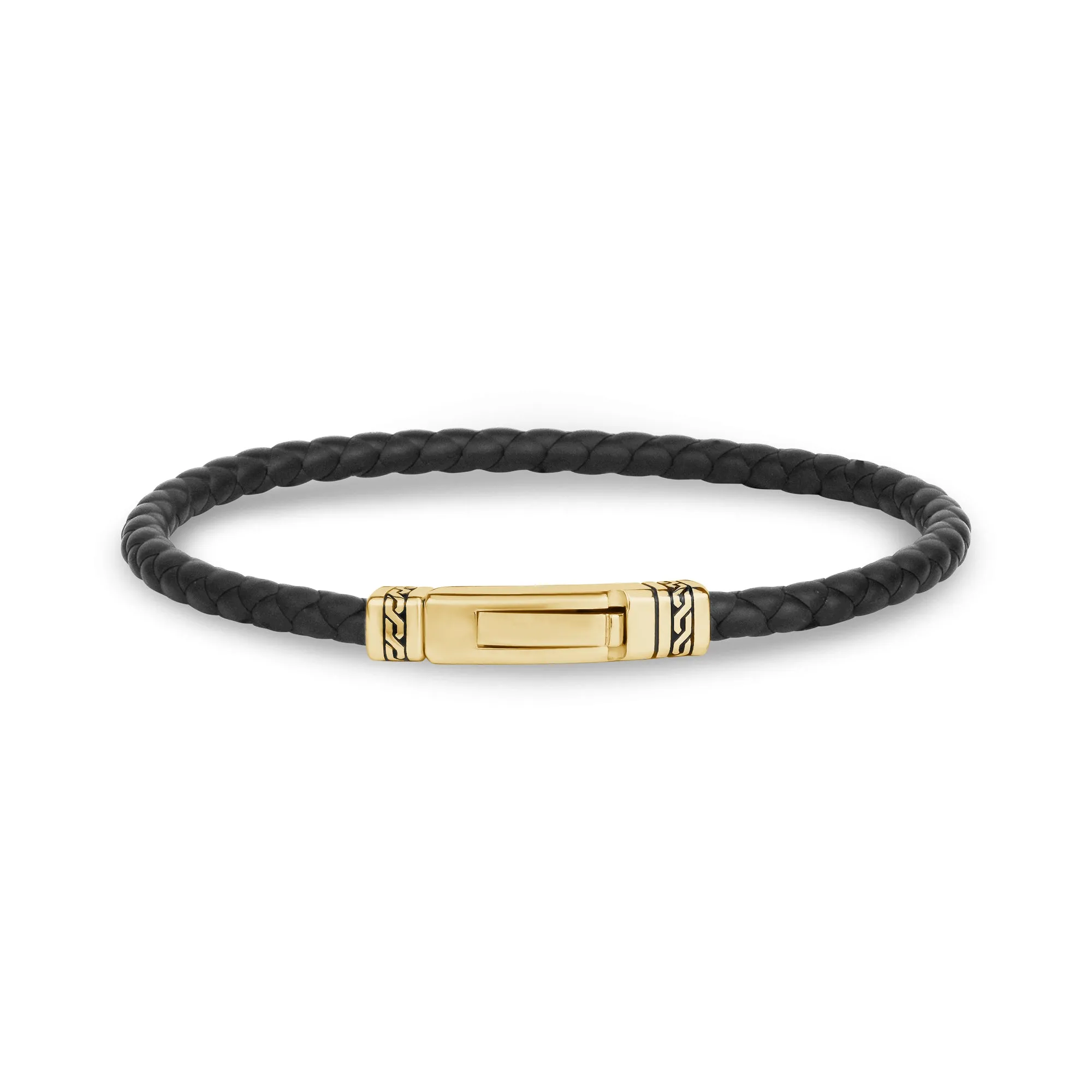 Minimalist Black Rubber Bracelet