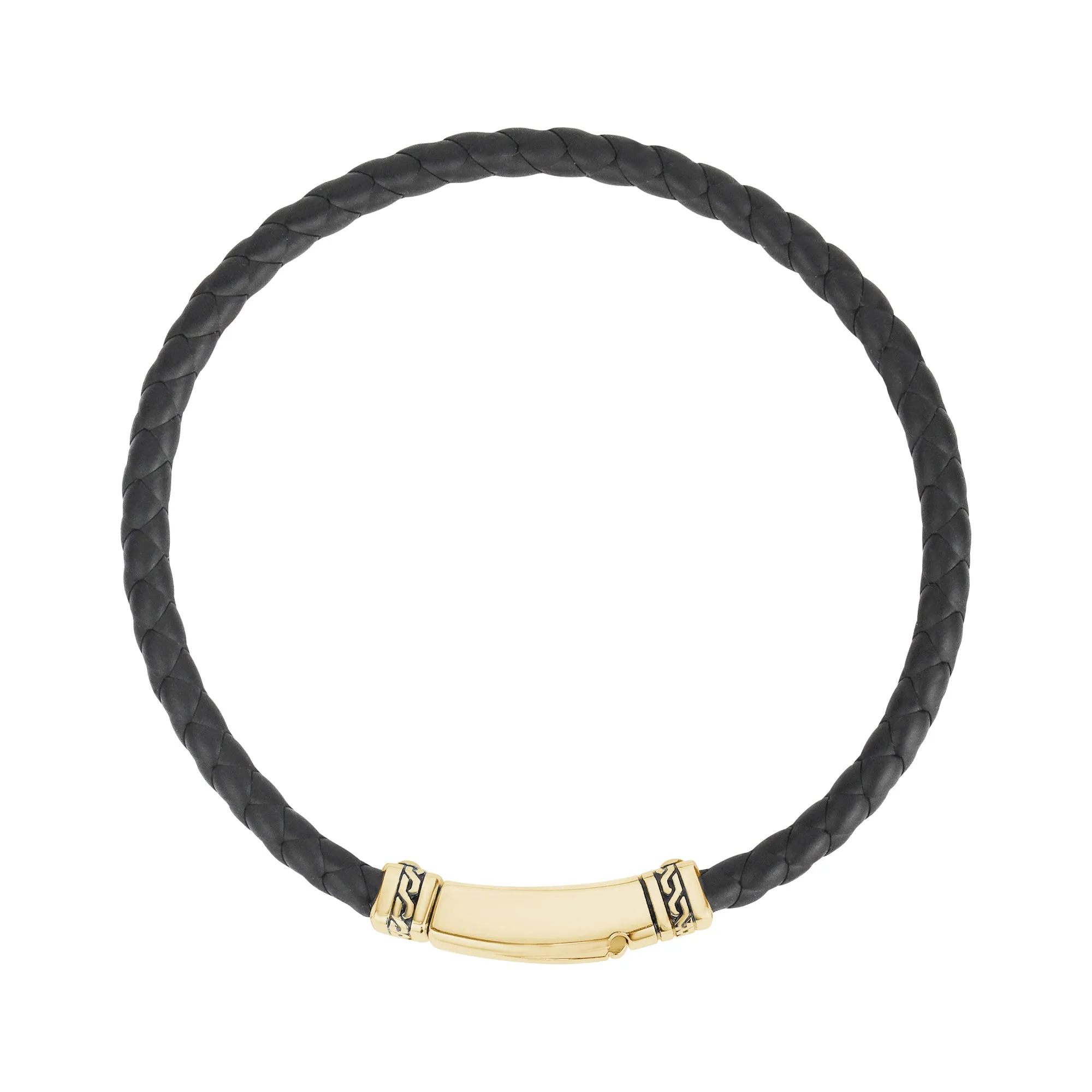 Minimalist Black Rubber Bracelet