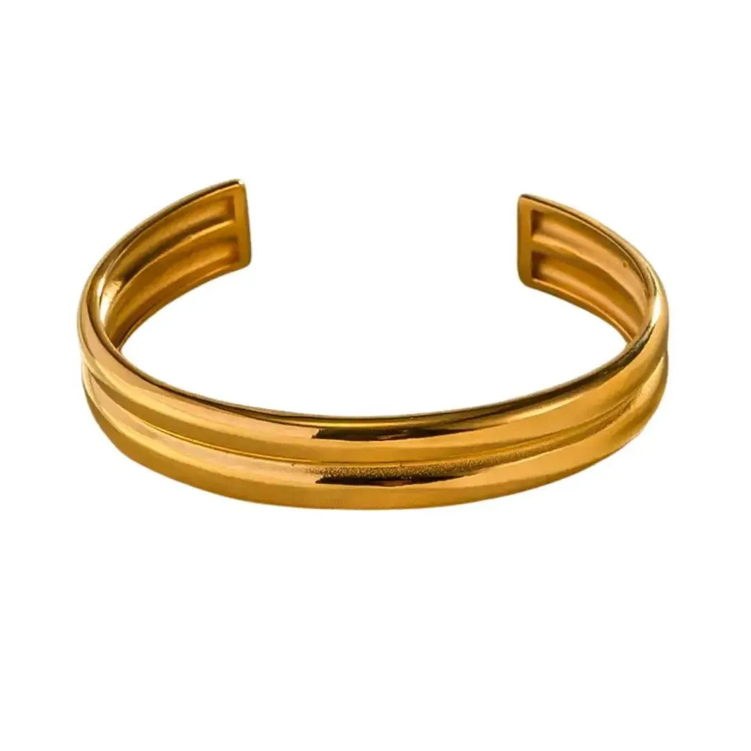 Minimalist Double Layer Bangle