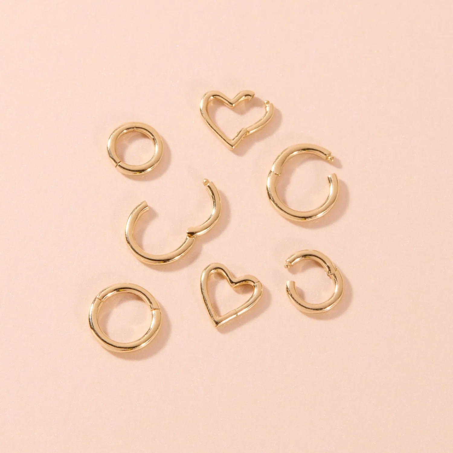 Minimalist Quadrilateral Geometric Copper Diamond Inlay Bracelets