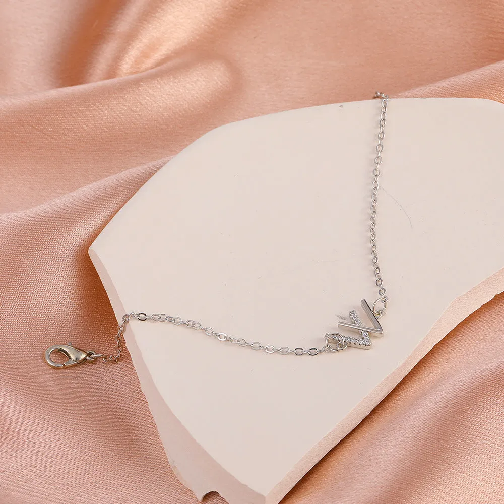 Minimalist W-shaped Diamond Forest Series Bracelet