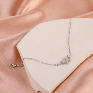 Minimalist W-shaped Diamond Forest Series Bracelet