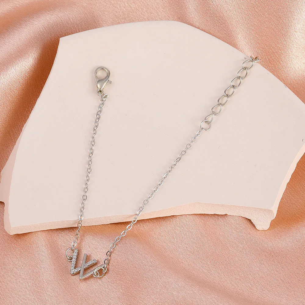 Minimalist W-shaped Diamond Forest Series Bracelet