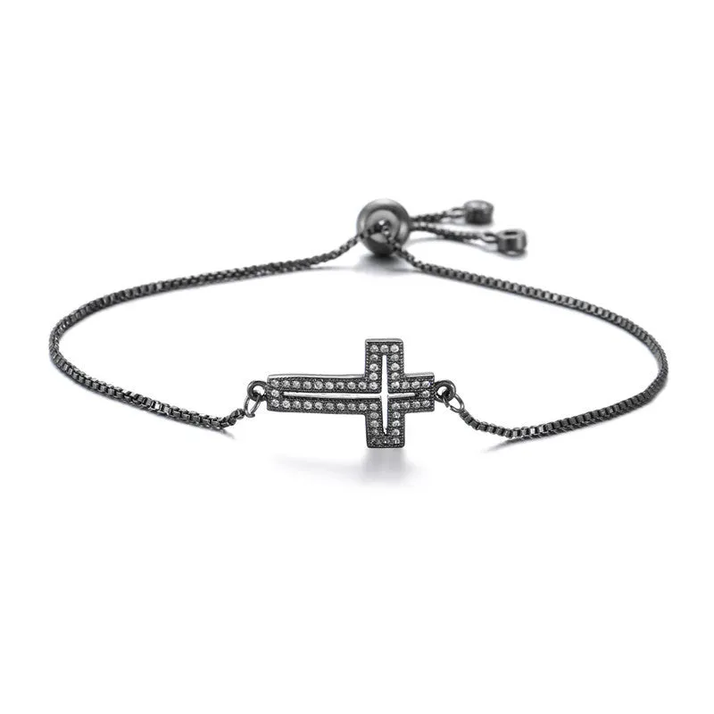 Minimalist Women Cross Copper Bracelets