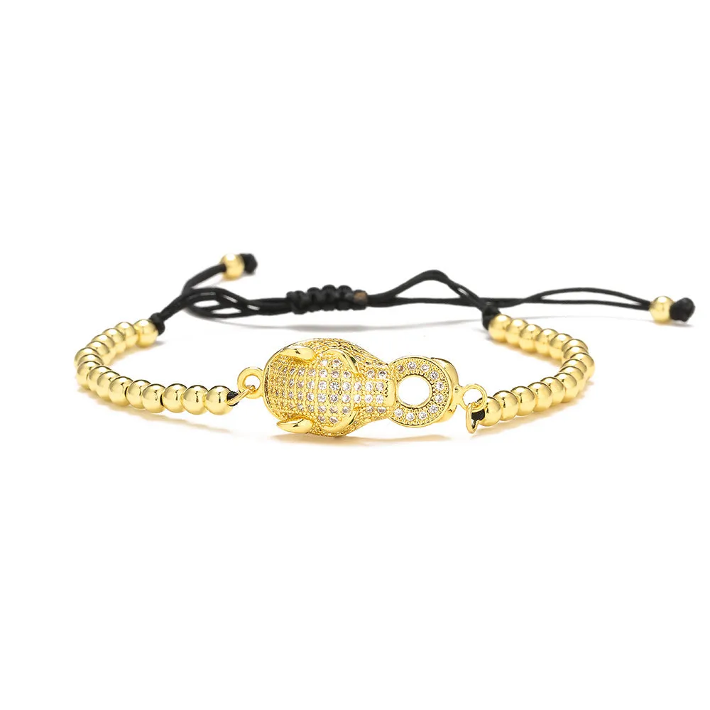 Minimalist Women Leopard Geometric Copper Bracelets