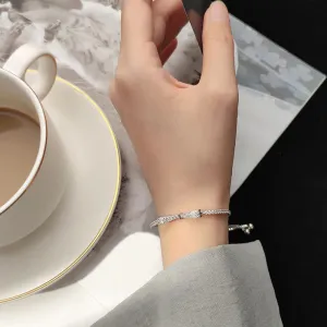 Minimalist Zircon Bejeweled Bowknot Bracelets