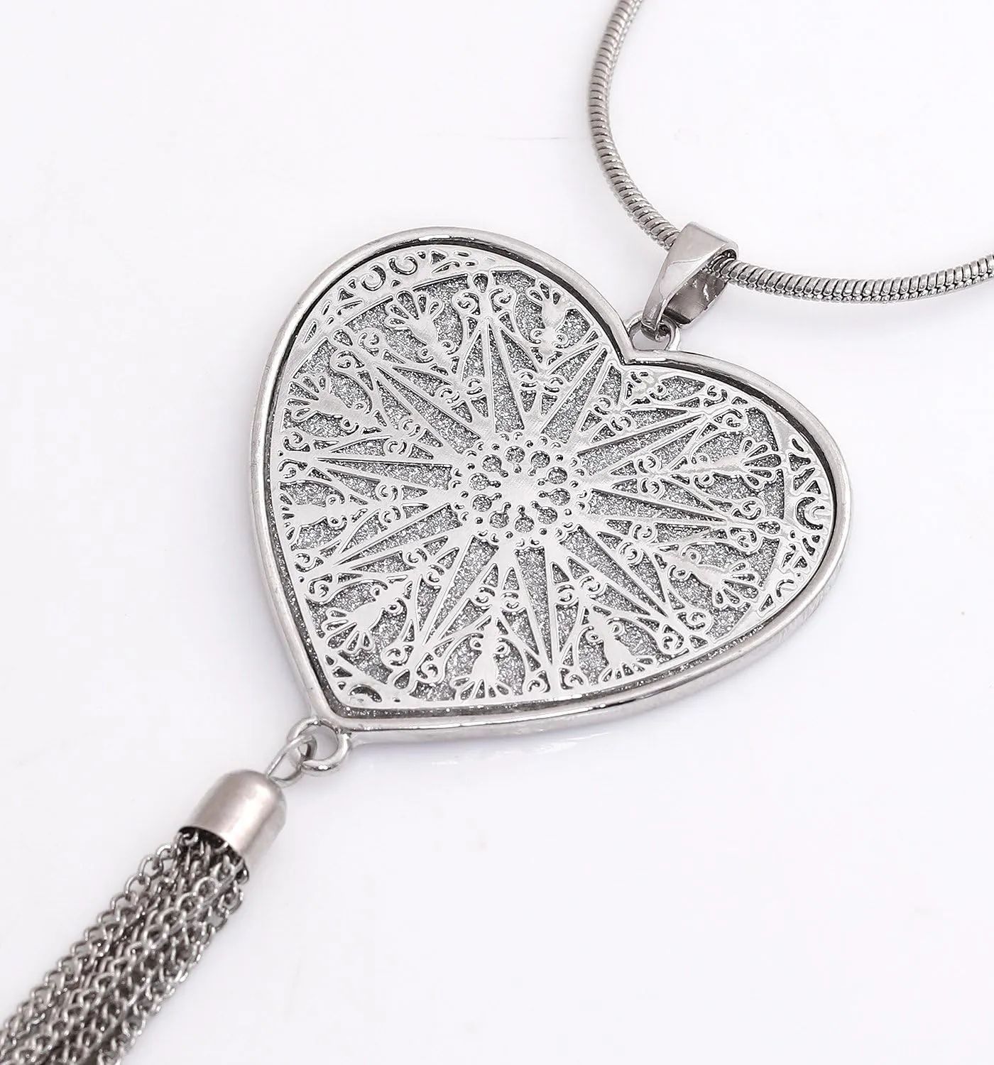 MOLOCH Long Necklaces For Woman Disk Circle Pendant Necklaces Tassel Fringe Necklace Set Statement Pendant