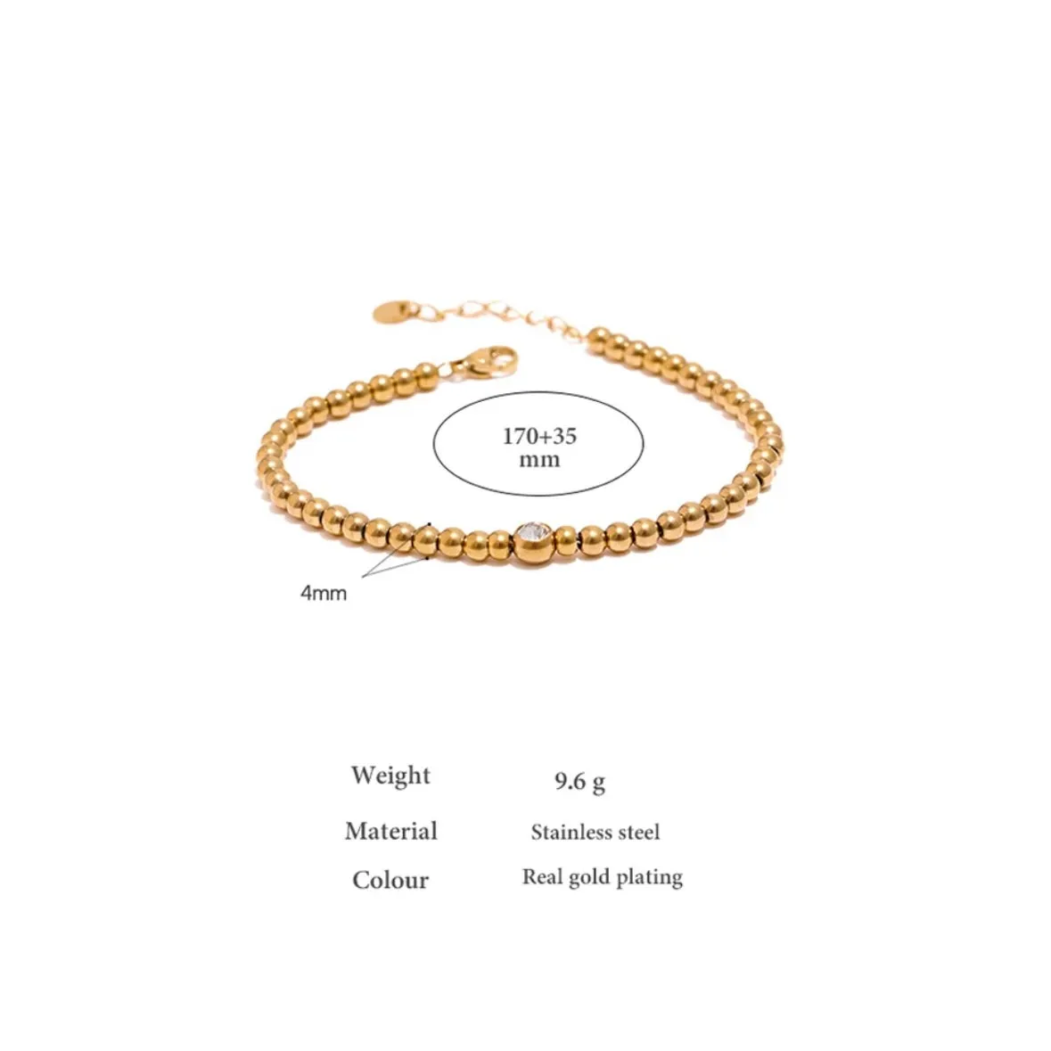 Mora Gold Bead Bracelet