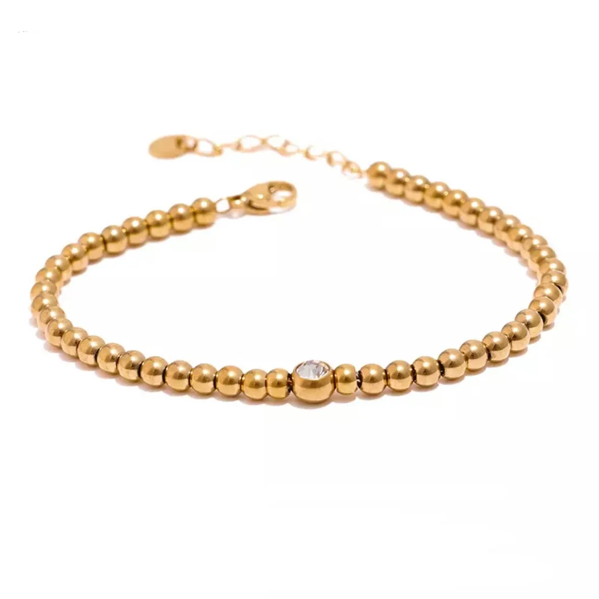 Mora Gold Bead Bracelet