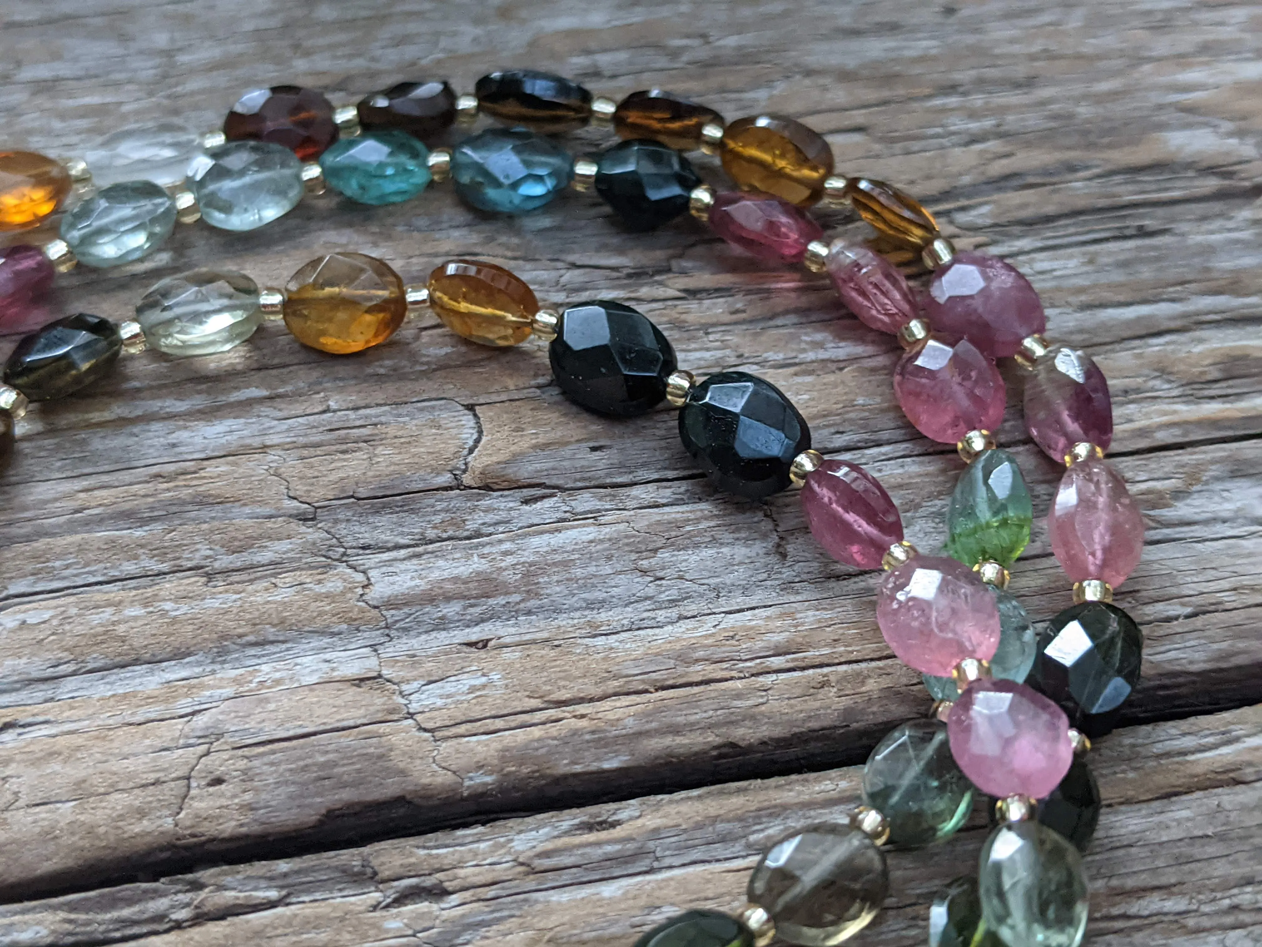 Multi Color Tourmaline Necklace