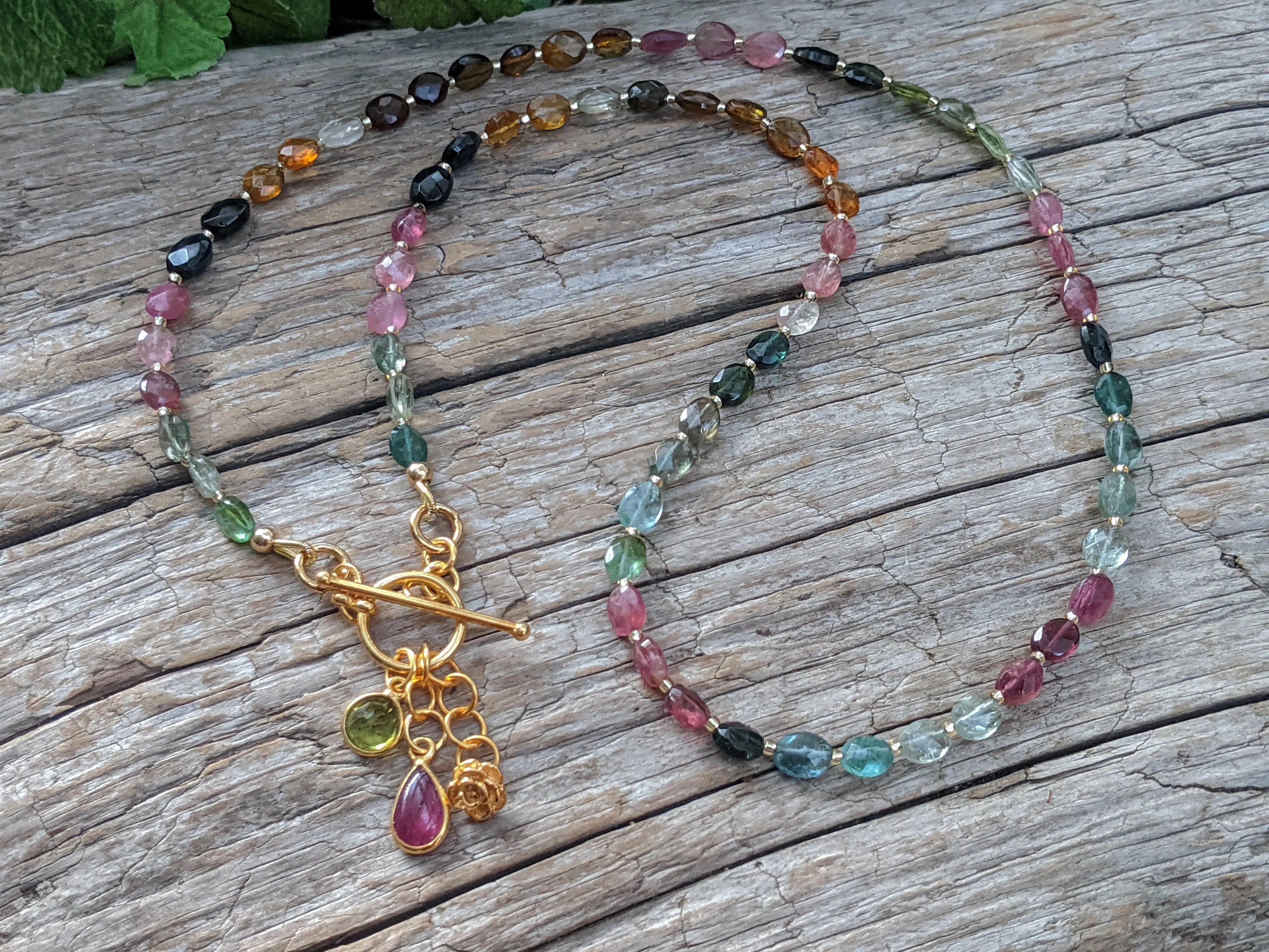 Multi Color Tourmaline Necklace