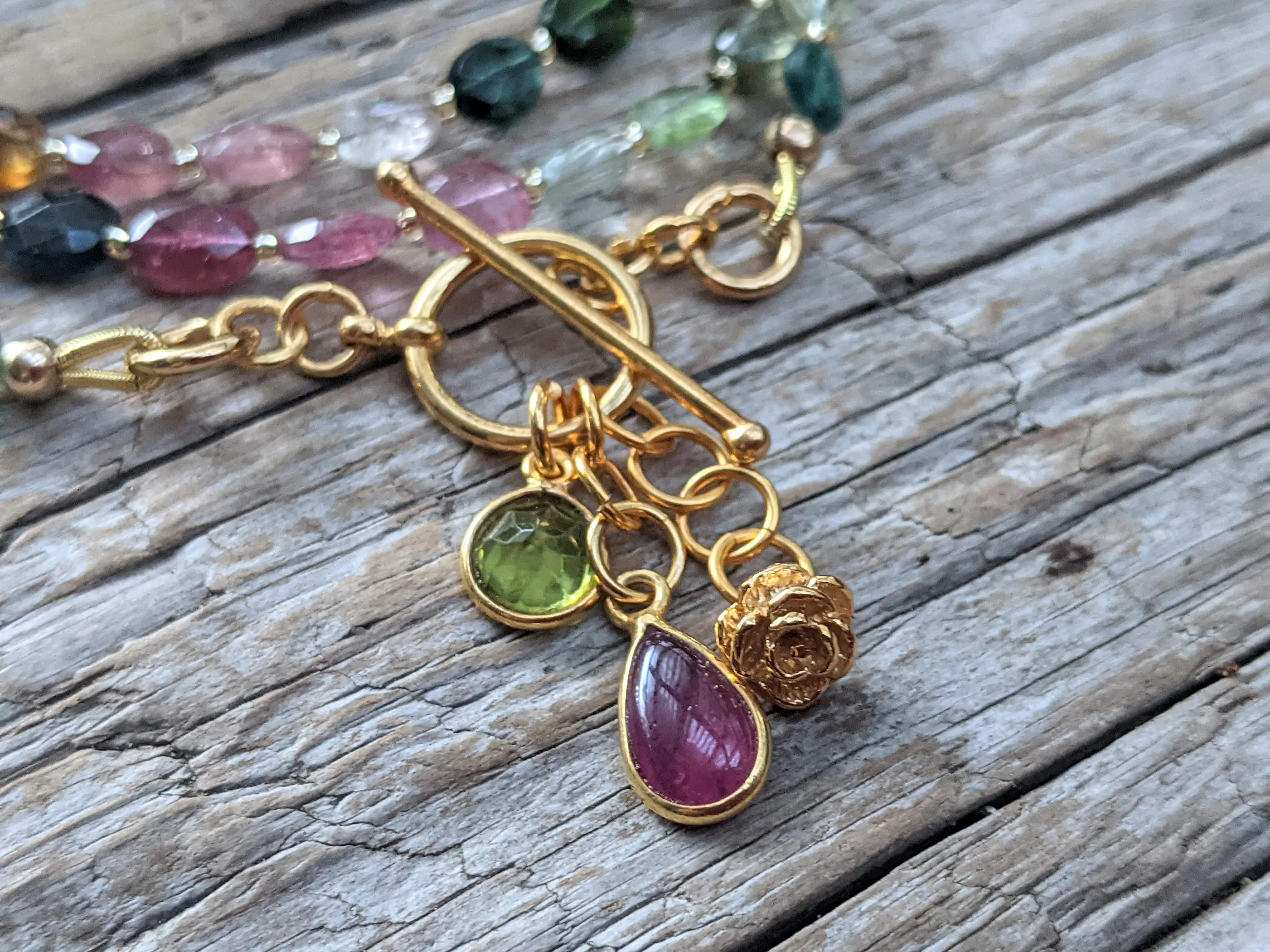Multi Color Tourmaline Necklace