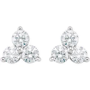 Natural Diamond Pyramid Studs