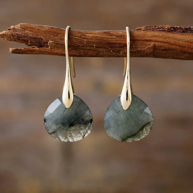 Natural Gemstome Handmade Earrings