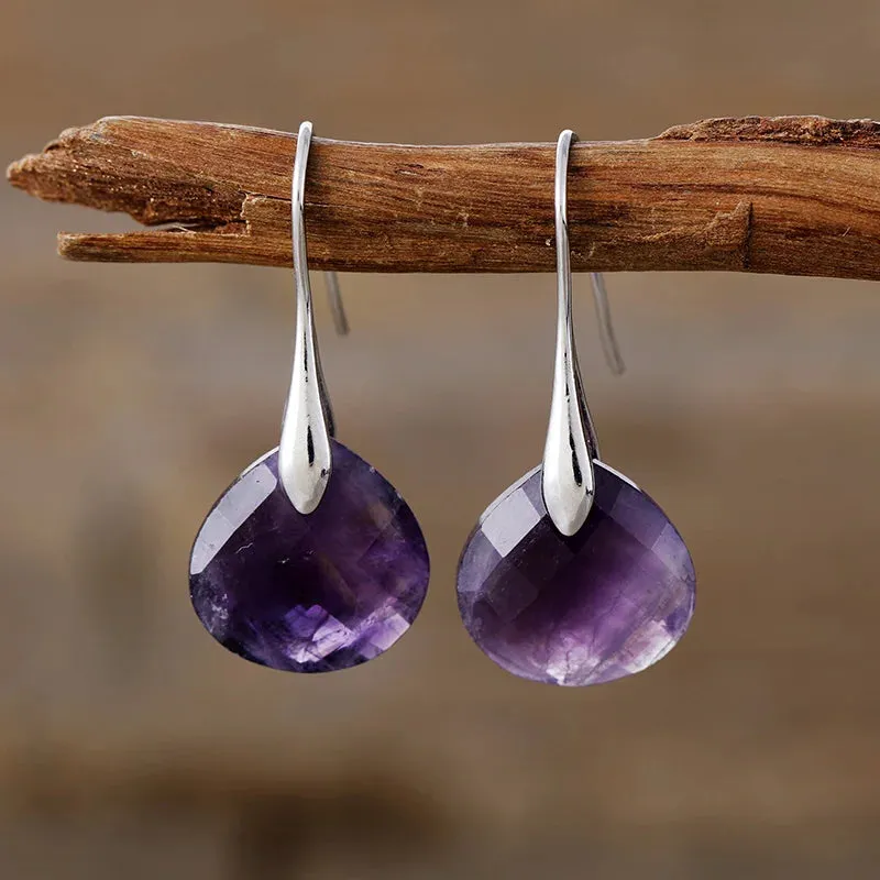 Natural Gemstome Handmade Earrings