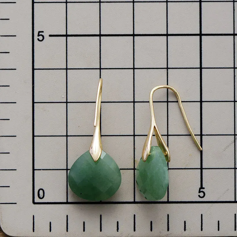 Natural Gemstome Handmade Earrings