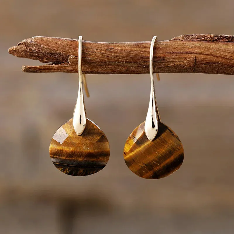 Natural Gemstome Handmade Earrings