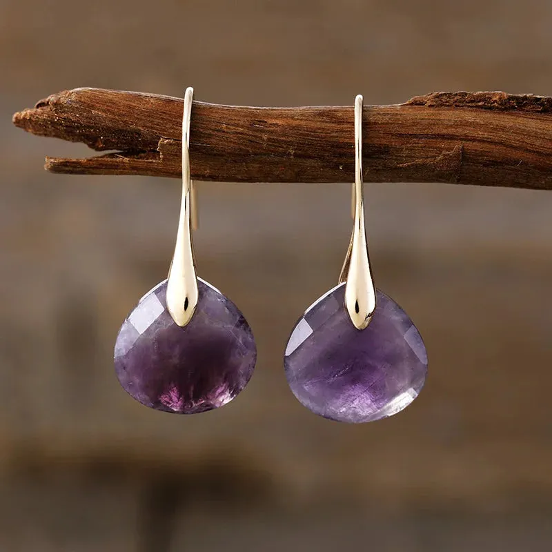 Natural Gemstome Handmade Earrings