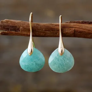 Natural Gemstome Handmade Earrings