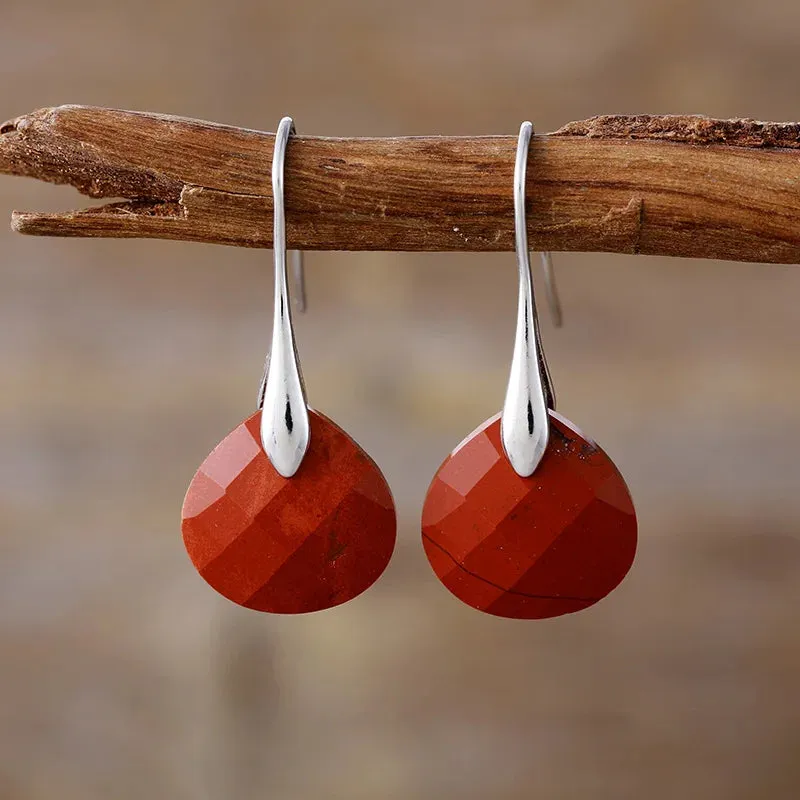 Natural Gemstome Handmade Earrings