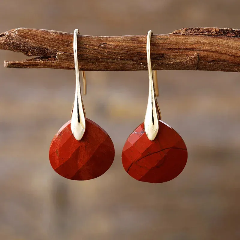 Natural Gemstome Handmade Earrings