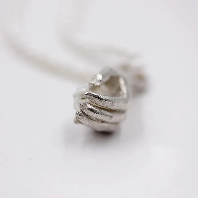 Natural Pearl Carved Skull Pearl Strand Necklace