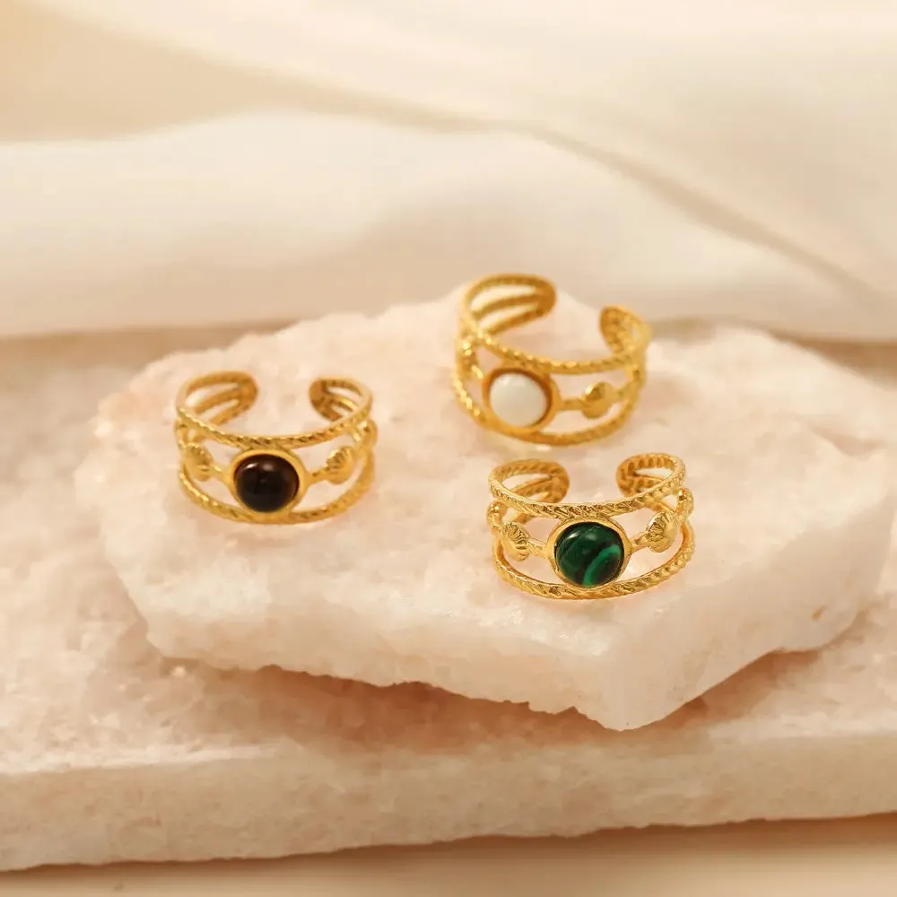 Natural Stone Rings
