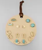 Natural Stone Studs Set
