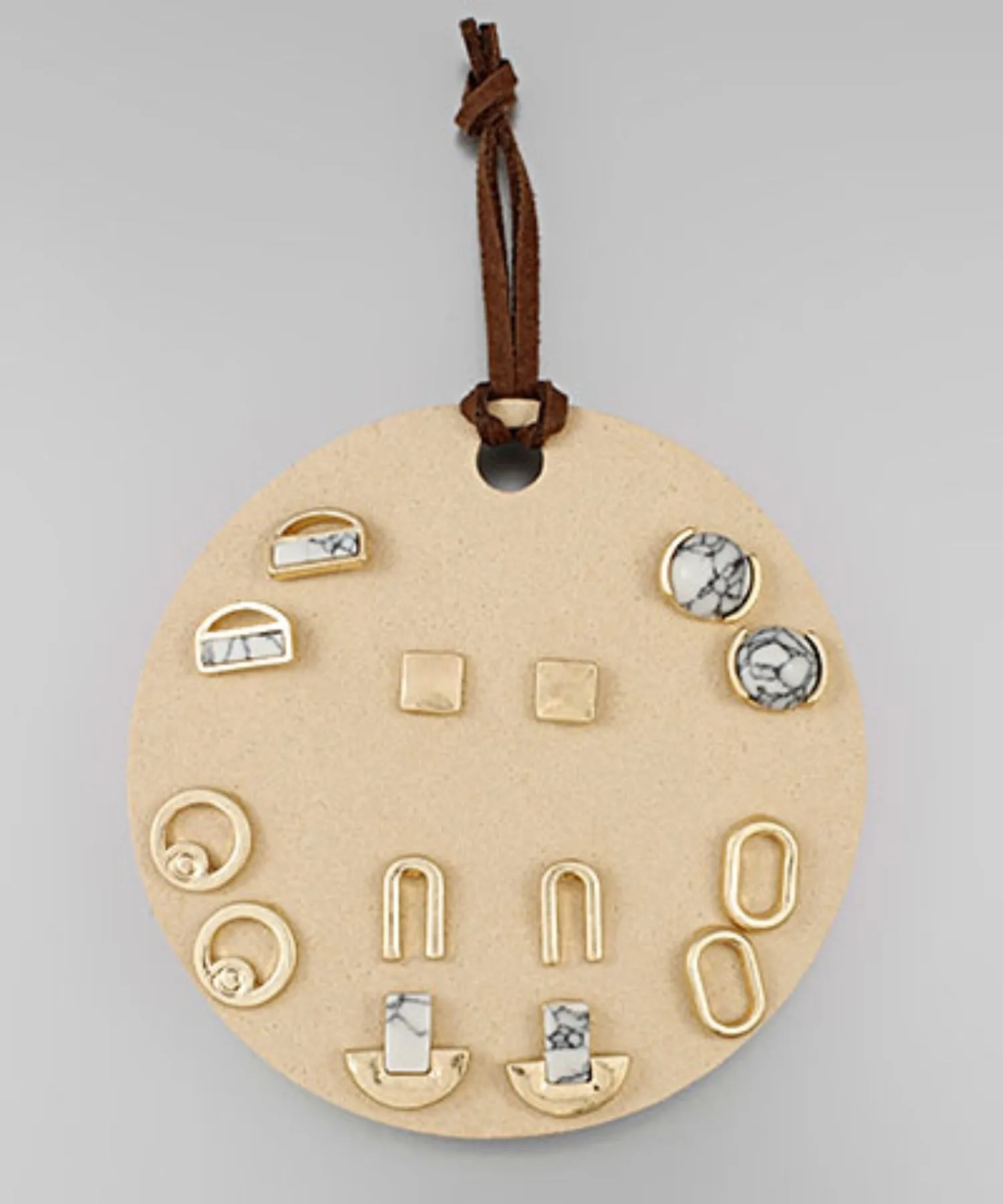 Natural Stone Studs Set