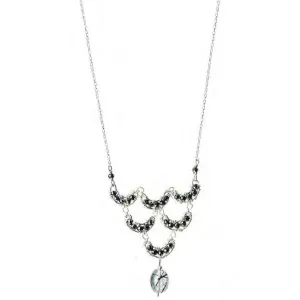 Necklace 4205 with Hematite and Black Rutilated Quartz by Michelle Pressler Jewelry