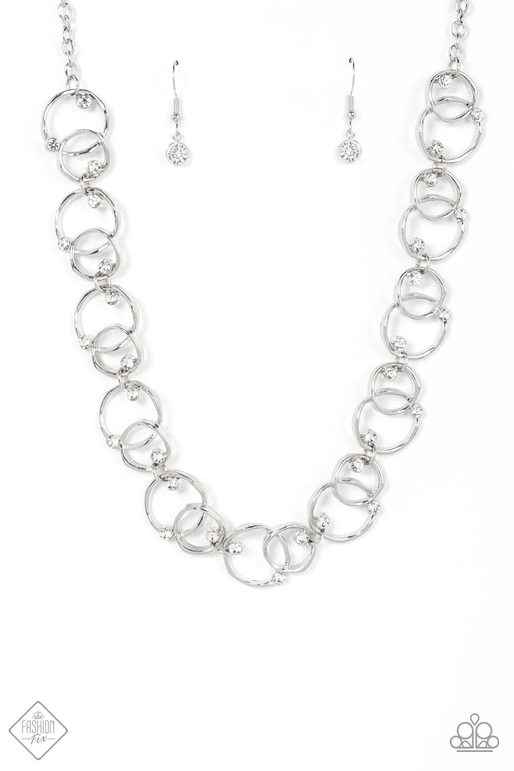 Necklaces Center of My Universe - White
