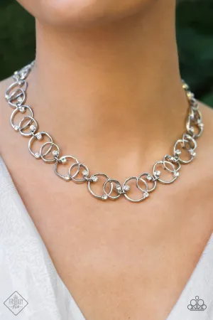 Necklaces Center of My Universe - White