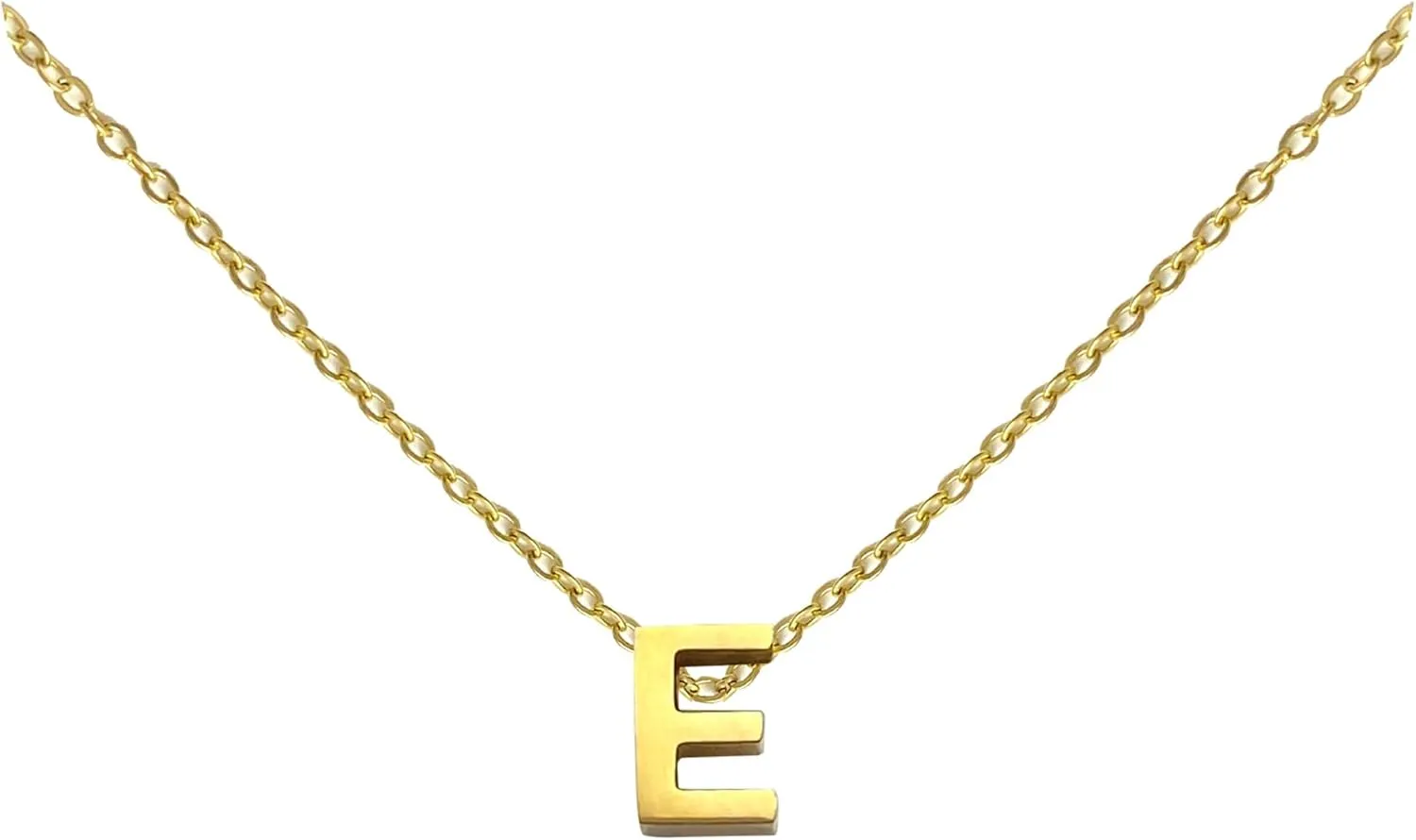 Necklaces For Women Initial Necklaces Letter Necklace Gold Silver Plated A-Z Pendant Titanium Necklace For Women
