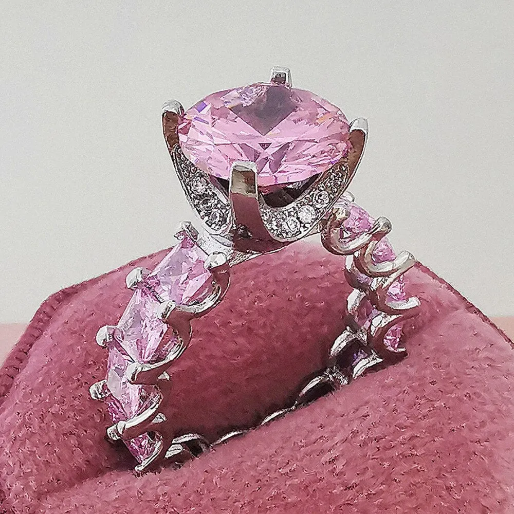 New Elegant Multi Selection Sterling silver AAAA Quality CZ Diamonds Engagement Wedding Rings