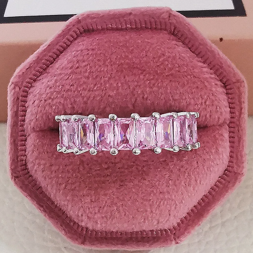 New Elegant Multi Selection Sterling silver AAAA Quality CZ Diamonds Engagement Wedding Rings