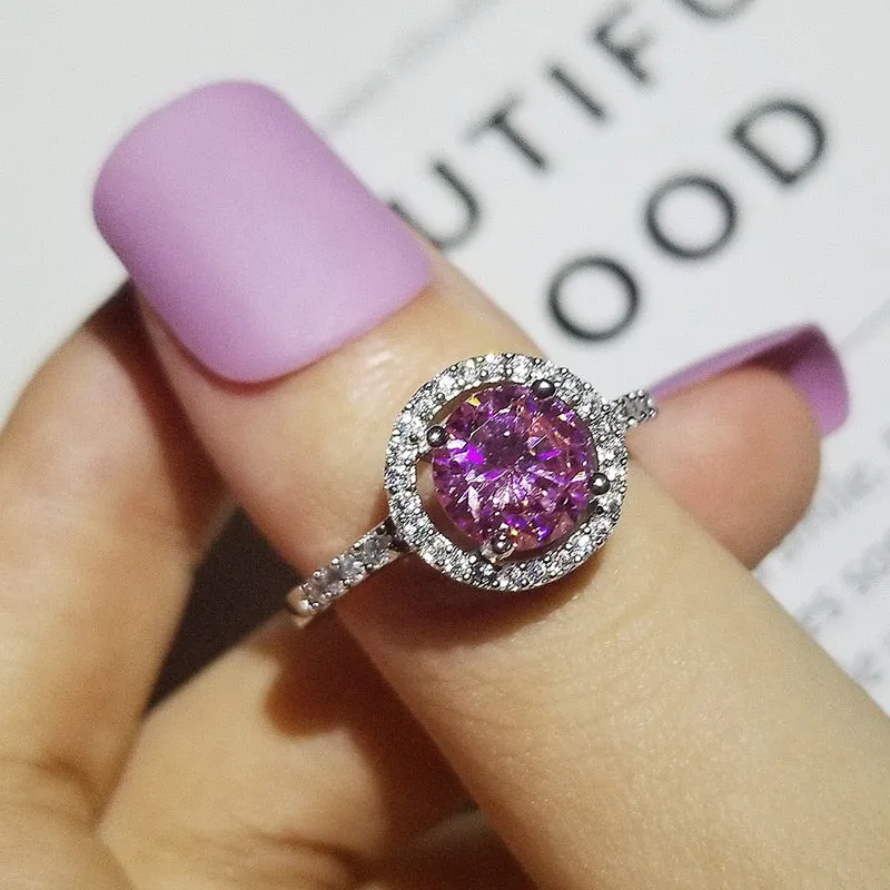 New Elegant Multi Selection Sterling silver AAAA Quality CZ Diamonds Engagement Wedding Rings
