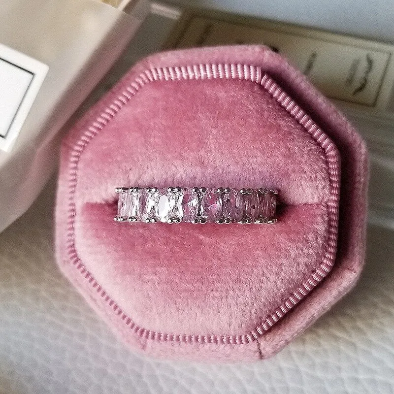 New Elegant Multi Selection Sterling silver AAAA Quality CZ Diamonds Engagement Wedding Rings
