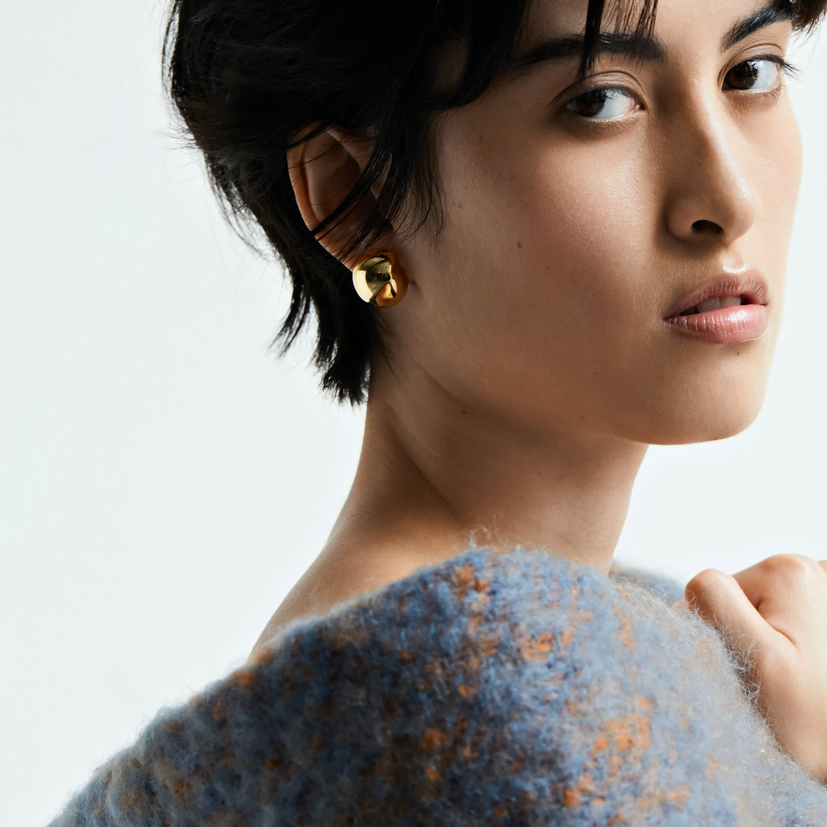 Nicola Studs - Medium - Gold