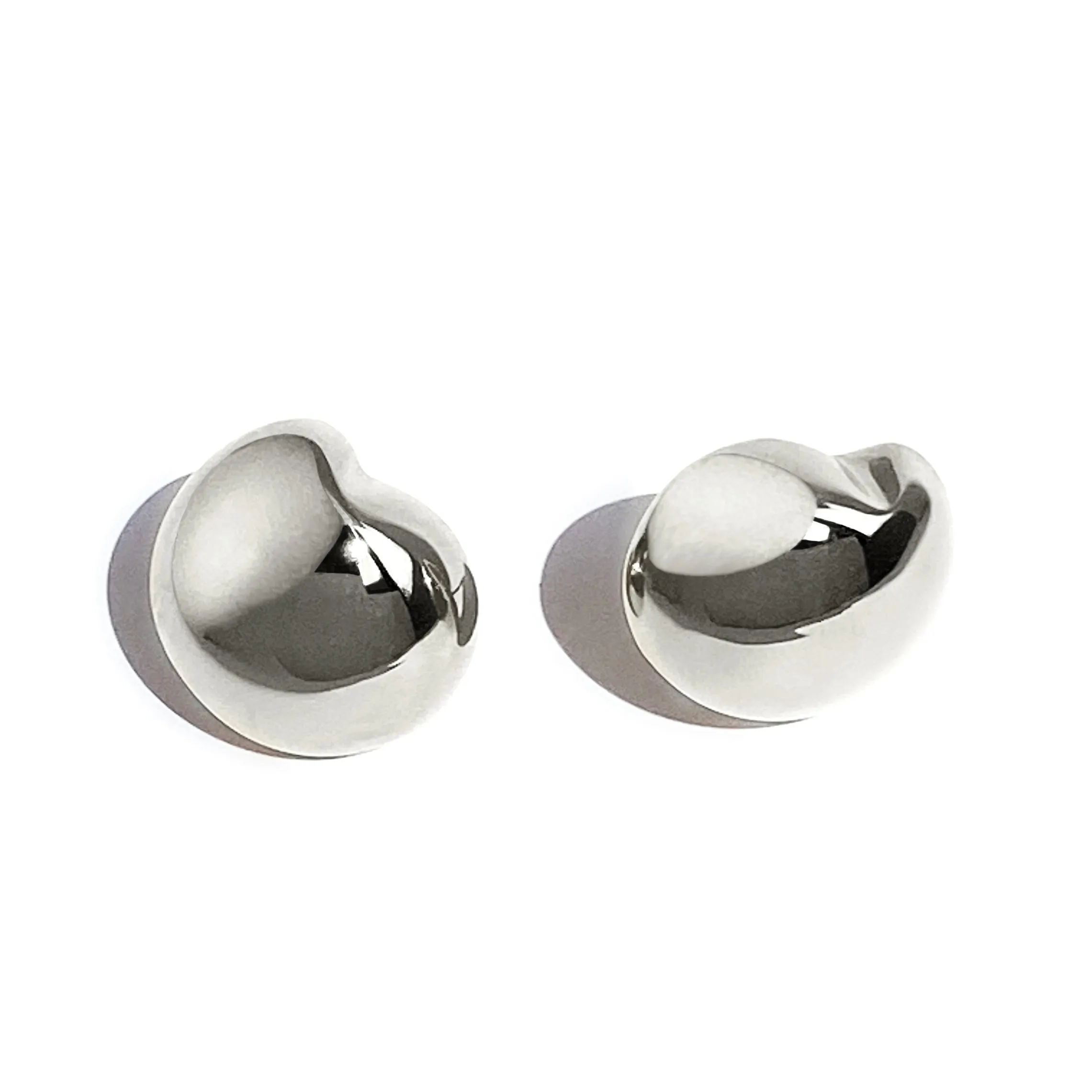 Nicola Studs - Medium - Silver