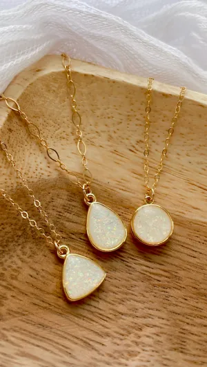 Opal Pendant Necklace