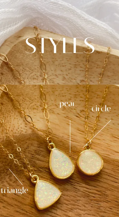 Opal Pendant Necklace