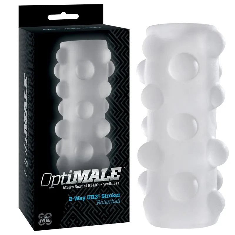OptiMALE – Reversible UR3 Stroker – Rollerball Clear