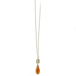 Orange Kyanite Necklace 4240 by Michelle Pressler Jewelry