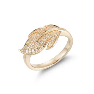 Orchid Gems Feuille de Diamants Diamond Ring