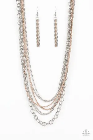 Paparazzi Necklace ~ Collectively Carefree - Brown