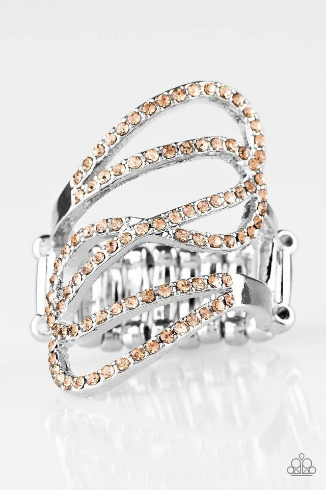 Paparazzi Ring ~ Chasing Starlight - Brown
